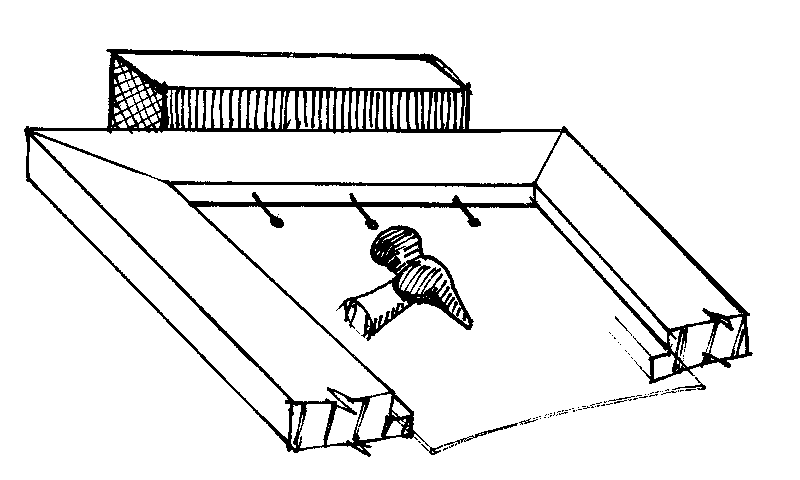 Bracing frame when hammering